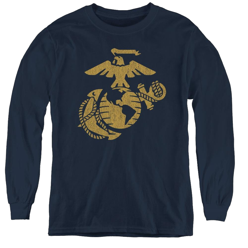 U.S. Marine Corps. Gold Emblem - Youth Long Sleeve T-Shirt Youth Long Sleeve T-Shirt U.S. Marine Corps.   
