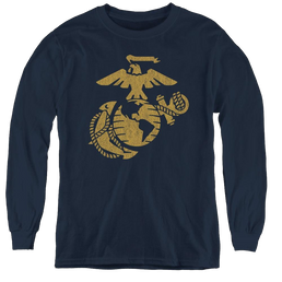 U.S. Marine Corps. Gold Emblem - Youth Long Sleeve T-Shirt Youth Long Sleeve T-Shirt U.S. Marine Corps.   