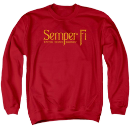 U.S. Marine Corps Semper Fi Men's Crewneck Sweatshirt Men's Crewneck Sweatshirt U.S. Marine Corps.   