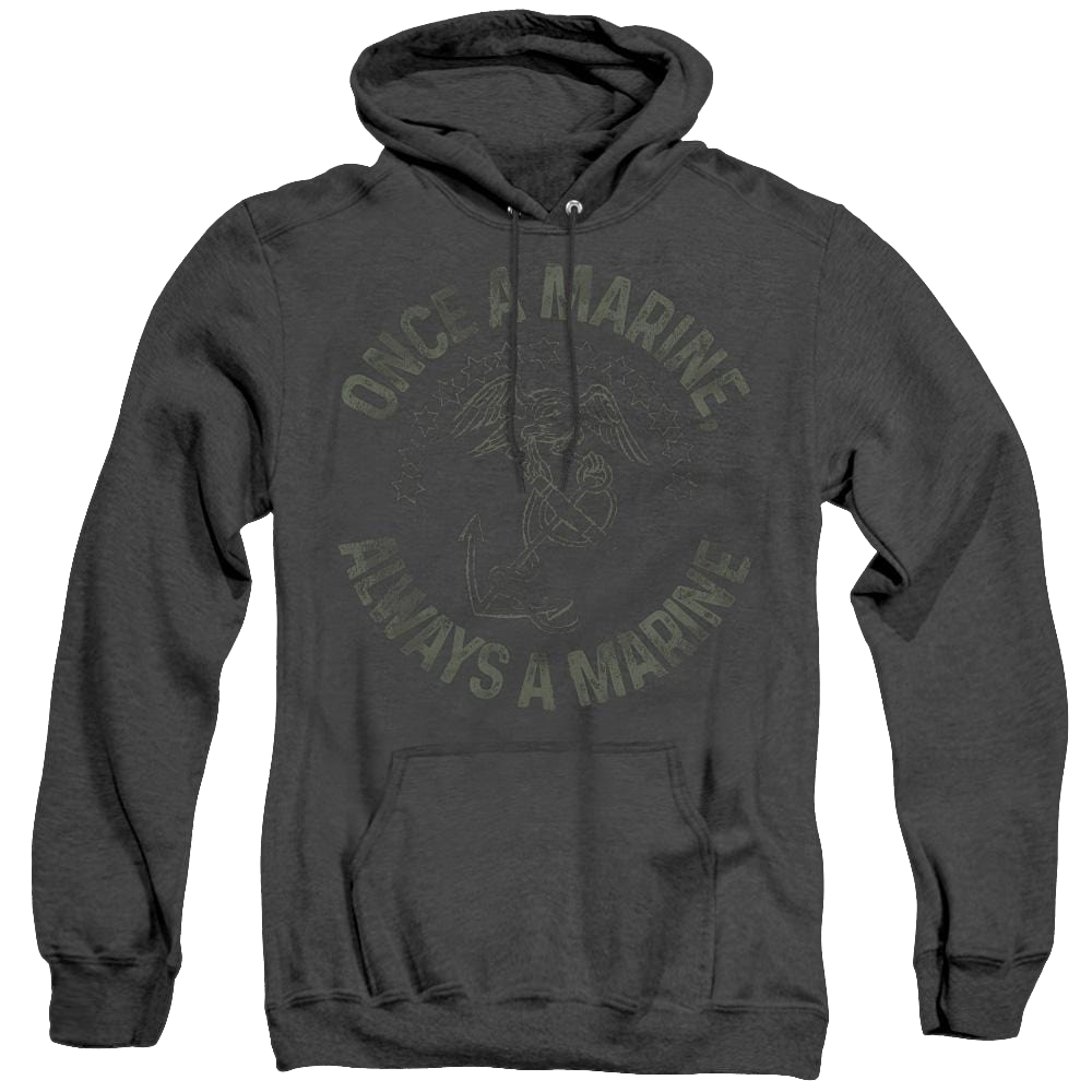 U.S. Marine Corps. Always A Marine - Heather Pullover Hoodie Heather Pullover Hoodie U.S. Marine Corps.   