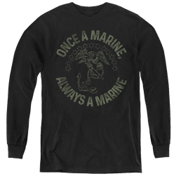 U.S. Marine Corps. Always A Marine - Youth Long Sleeve T-Shirt Youth Long Sleeve T-Shirt U.S. Marine Corps.   