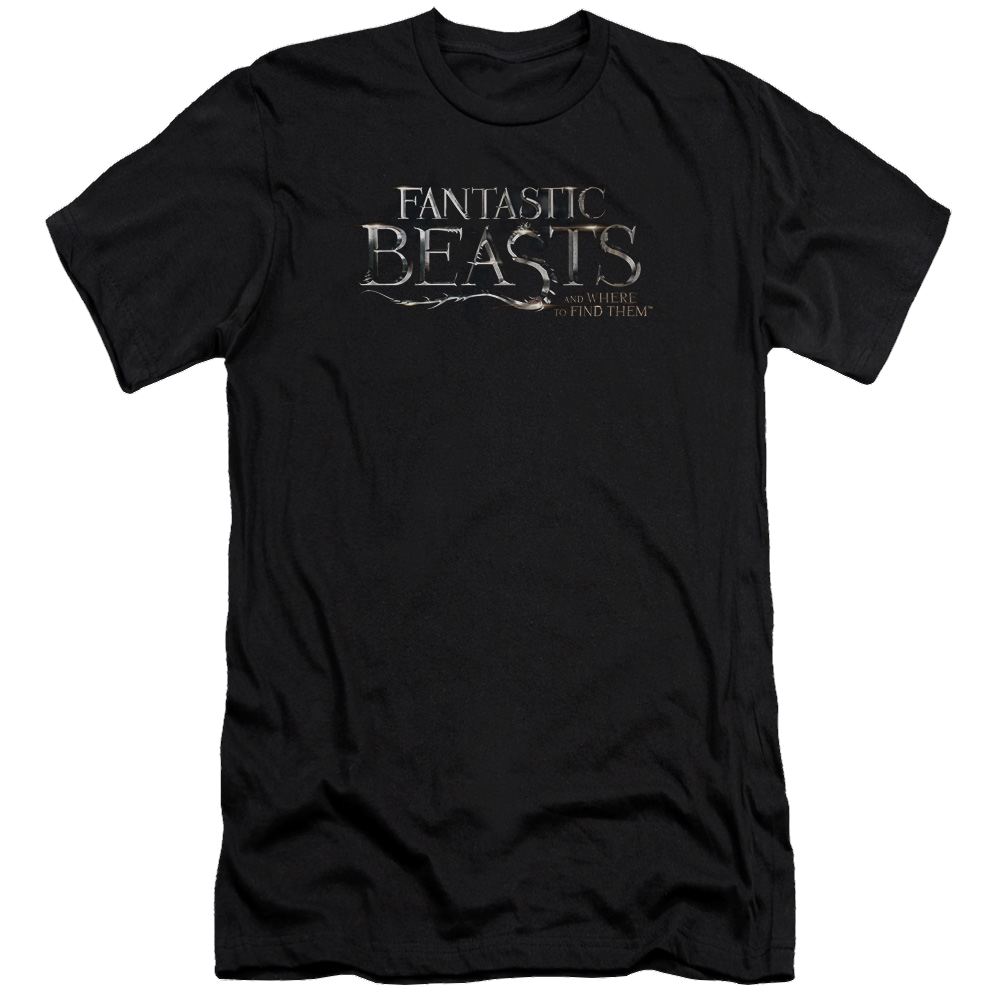 Fantastic Beasts Logo - Men's Premium Slim Fit T-Shirt Men's Premium Slim Fit T-Shirt Fantastic Beasts   