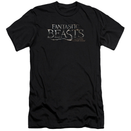 Fantastic Beasts Logo - Men's Premium Slim Fit T-Shirt Men's Premium Slim Fit T-Shirt Fantastic Beasts   