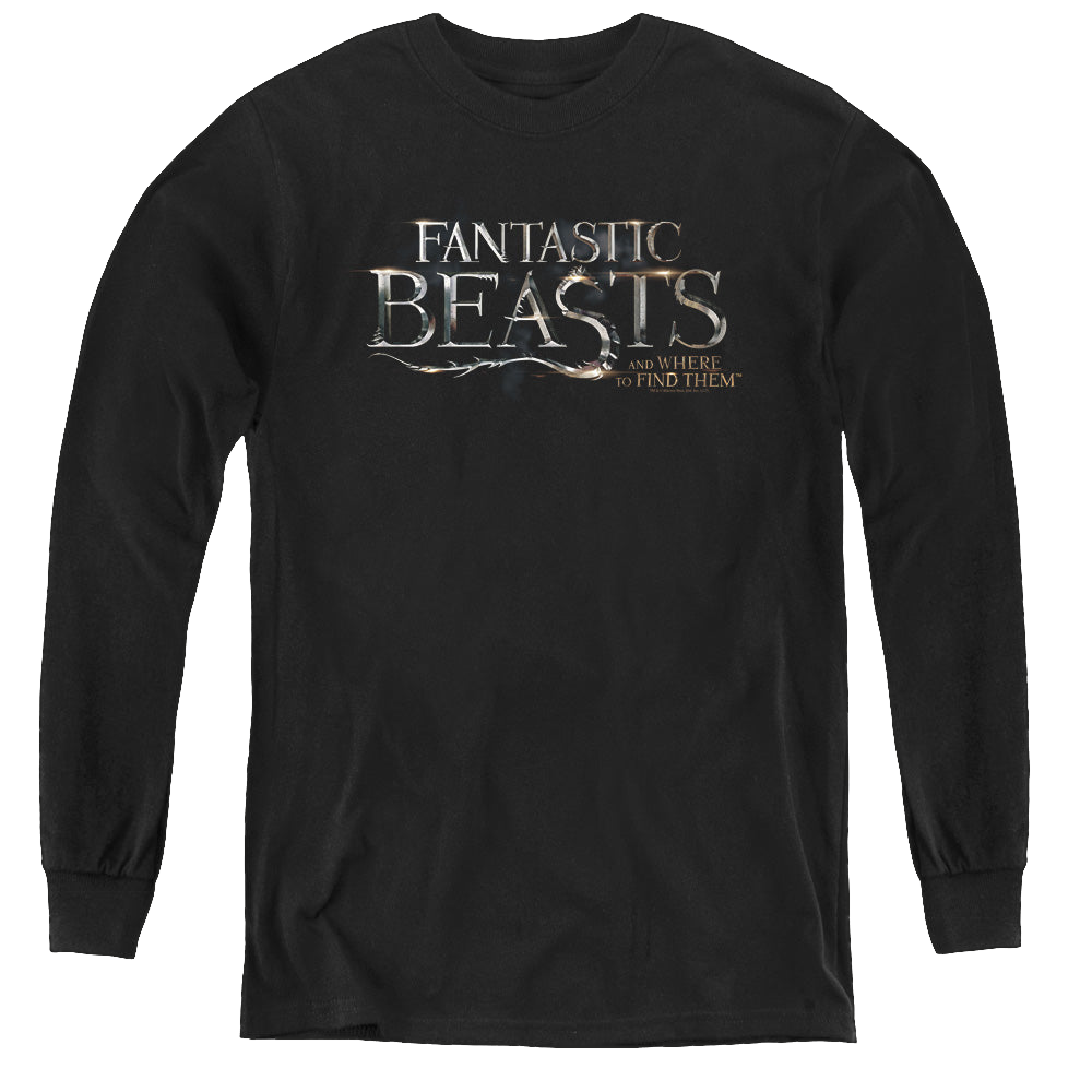 Fantastic Beasts and Where to Find Them Logo - Youth Long Sleeve Shirt Youth Long Sleeve T-Shirt Fantastic Beasts   