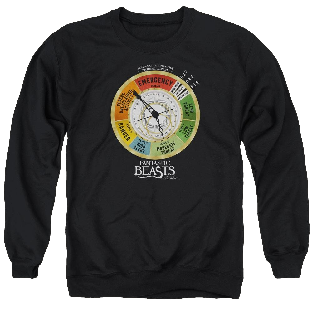 Fantastic Beasts Threat Gauge - Men's Crewneck Sweatshirt Men's Crewneck Sweatshirt Fantastic Beasts   