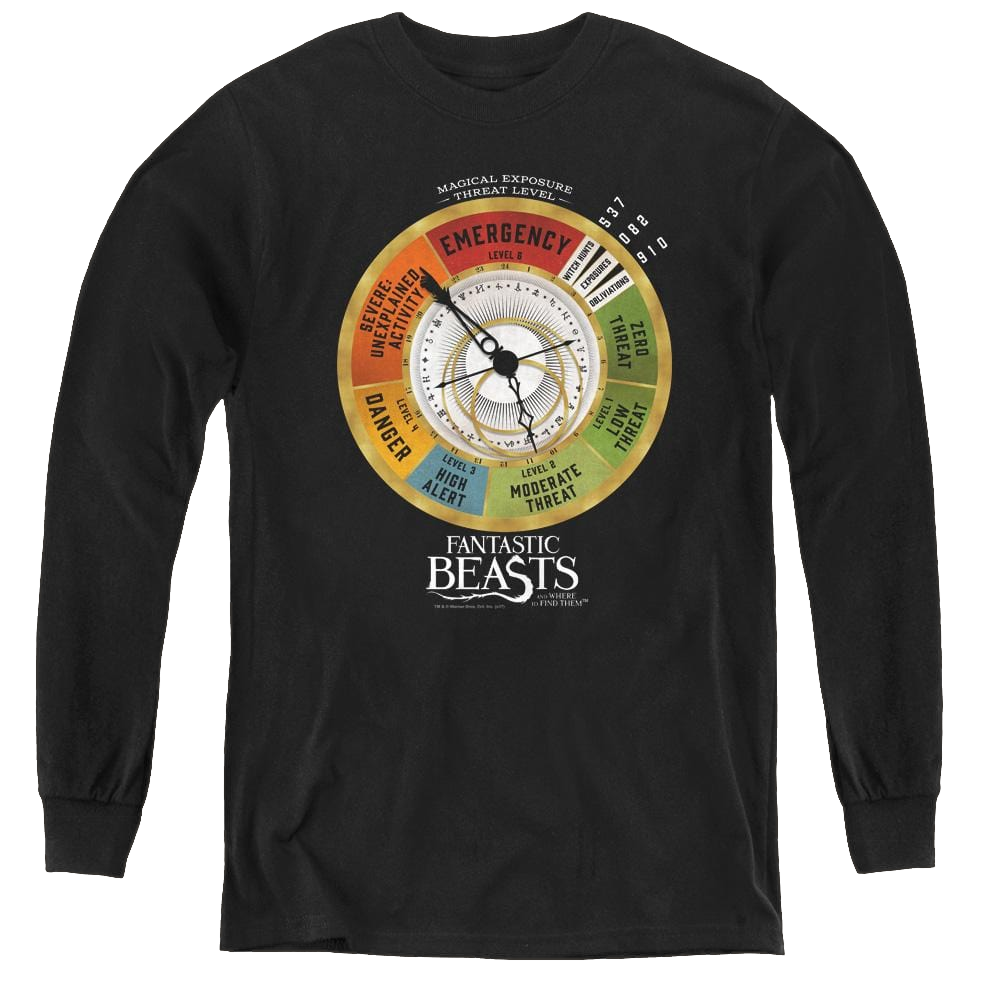 Fantastic Beasts And Where To Find Them Threat Gauge - Youth Long Sleeve T-Shirt Youth Long Sleeve T-Shirt Fantastic Beasts   