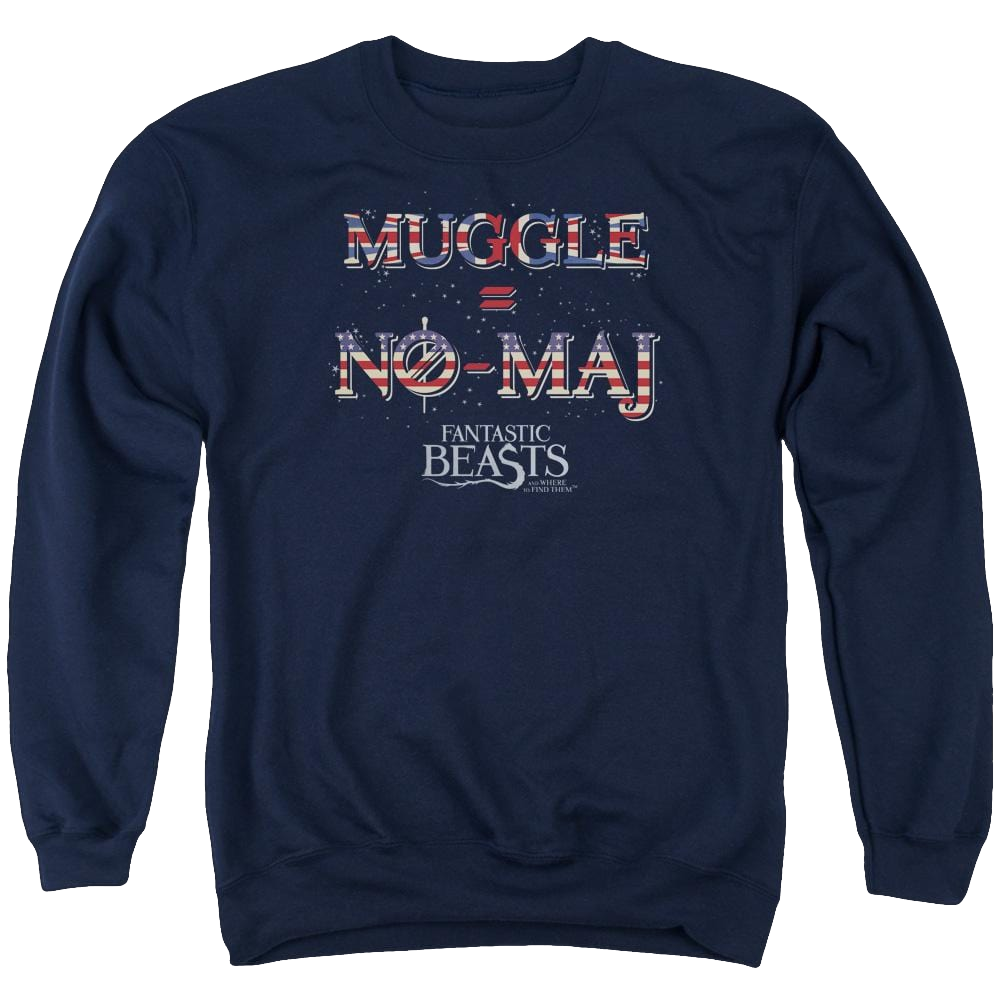 Fantastic Beasts Uk Us No Maj - Men's Crewneck Sweatshirt Men's Crewneck Sweatshirt Fantastic Beasts   
