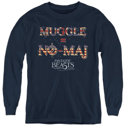 Fantastic Beasts And Where To Find Them Uk Us No Maj - Youth Long Sleeve T-Shirt Youth Long Sleeve T-Shirt Fantastic Beasts   