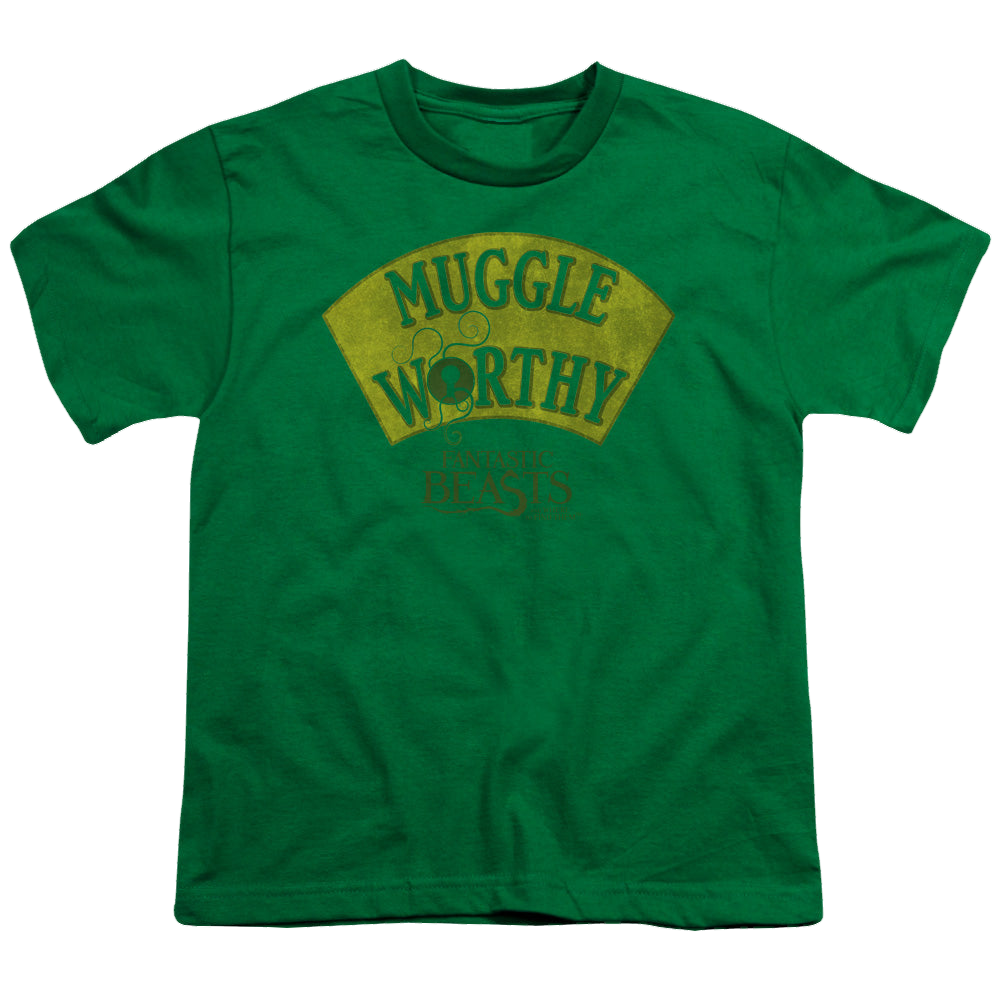 Fantastic Beasts and Where to Find Them Muggle Worthy - Youth T-Shirt Youth T-Shirt (Ages 8-12) Fantastic Beasts   