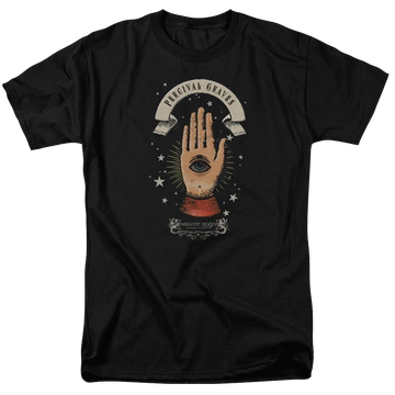 Black men's regular fit t-shirt with Fantastic Beasts Percival Graves graphic