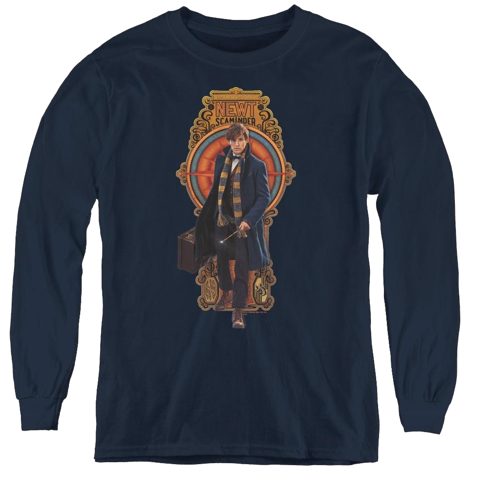 Fantastic Beasts And Where To Find Them Newt Scamander - Youth Long Sleeve T-Shirt Youth Long Sleeve T-Shirt Fantastic Beasts   