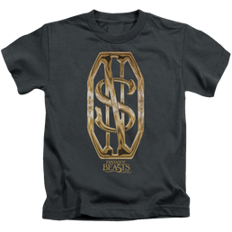 Fantastic Beasts and Where to Find Them Scamander Monogram - Kid's T-Shirt Kid's T-Shirt (Ages 4-7) Fantastic Beasts   