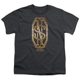 Fantastic Beasts and Where to Find Them Scamander Monogram - Youth T-Shirt Youth T-Shirt (Ages 8-12) Fantastic Beasts   