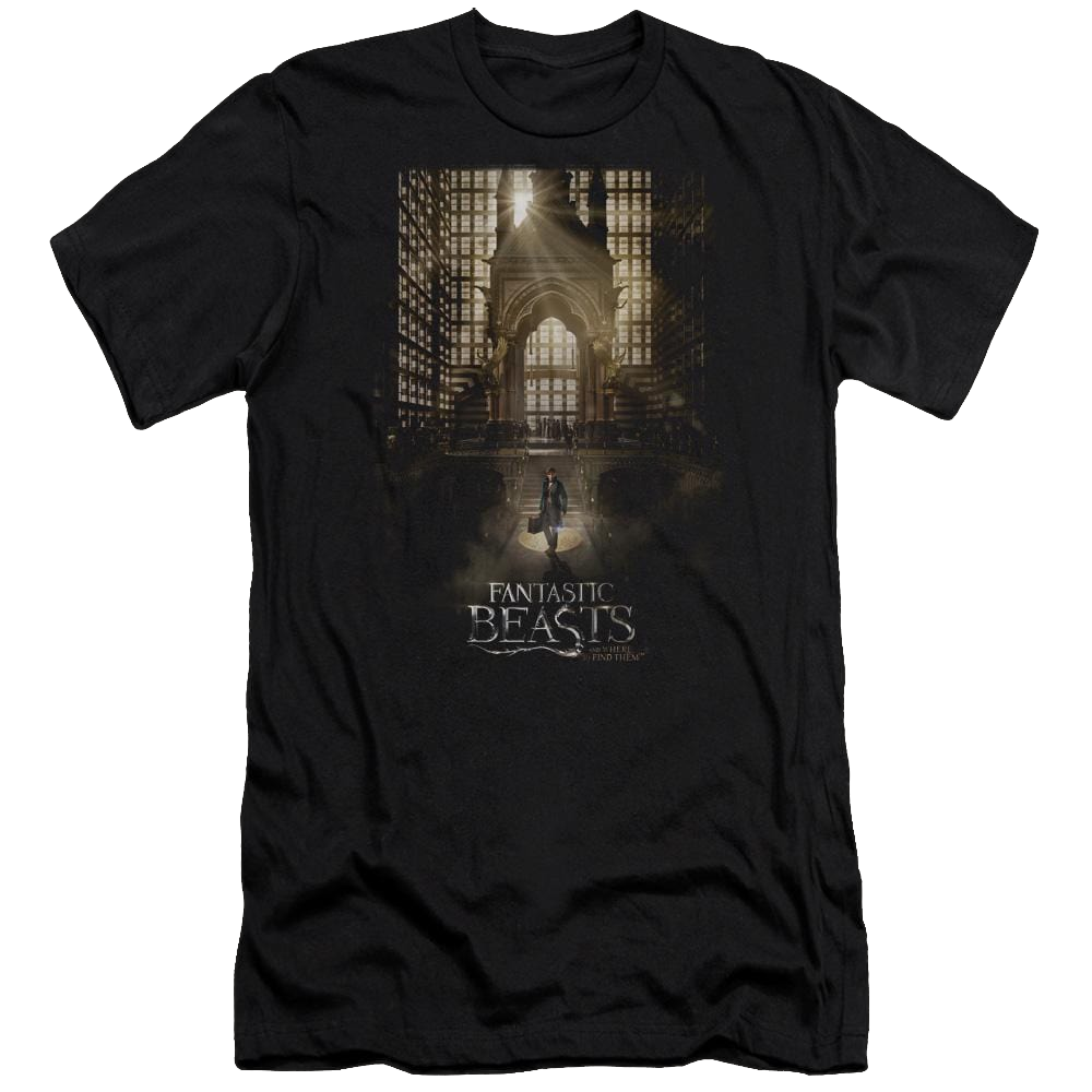Fantastic Beasts Poster - Men's Premium Slim Fit T-Shirt Men's Premium Slim Fit T-Shirt Fantastic Beasts   