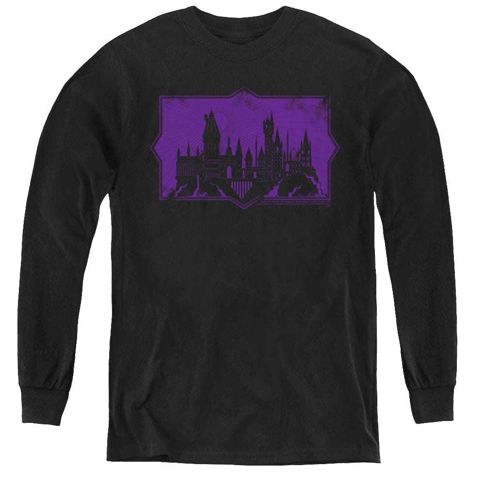 Fantastic Beasts And The Crimes Of Grindlewald Hogwarts Silhouette - Youth Long Sleeve T-Shirt Youth Long Sleeve T-Shirt Fantastic Beasts   