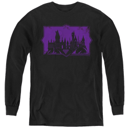 Fantastic Beasts And The Crimes Of Grindlewald Hogwarts Silhouette - Youth Long Sleeve T-Shirt Youth Long Sleeve T-Shirt Fantastic Beasts   