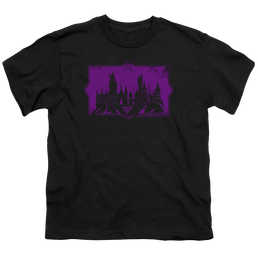Fantastic Beasts And The Crimes Of Grindlewald Hogwarts Silhouette - Youth T-Shirt Youth T-Shirt (Ages 8-12) Fantastic Beasts   