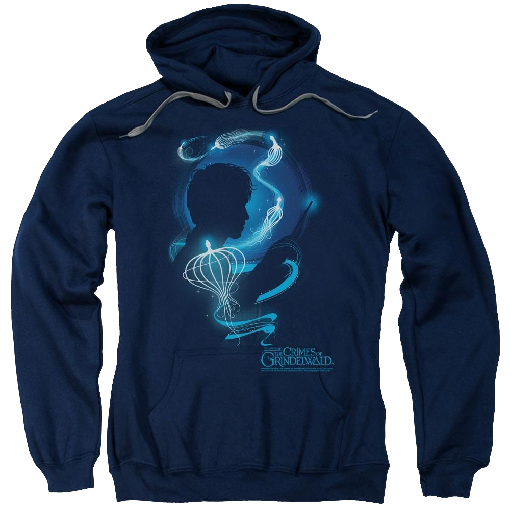 Fantastic Beasts And The Crimes Of Grindlewald Newt Silhouette - Pullover Hoodie Pullover Hoodie Fantastic Beasts   