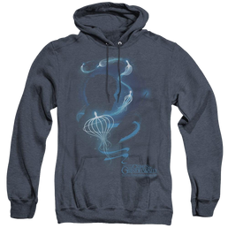 Fantastic Beasts And The Crimes Of Grindlewald Newt Silhouette - Heather Pullover Hoodie Heather Pullover Hoodie Fantastic Beasts   