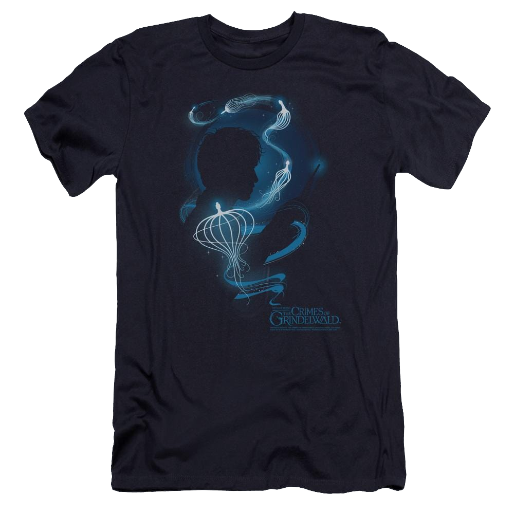 Fantastic Beasts And The Crimes Of Grindlewald Newt Silhouette - Men's Premium Slim Fit T-Shirt Men's Premium Slim Fit T-Shirt Fantastic Beasts   