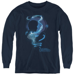Fantastic Beasts And The Crimes Of Grindlewald Newt Silhouette - Youth Long Sleeve T-Shirt Youth Long Sleeve T-Shirt Fantastic Beasts   