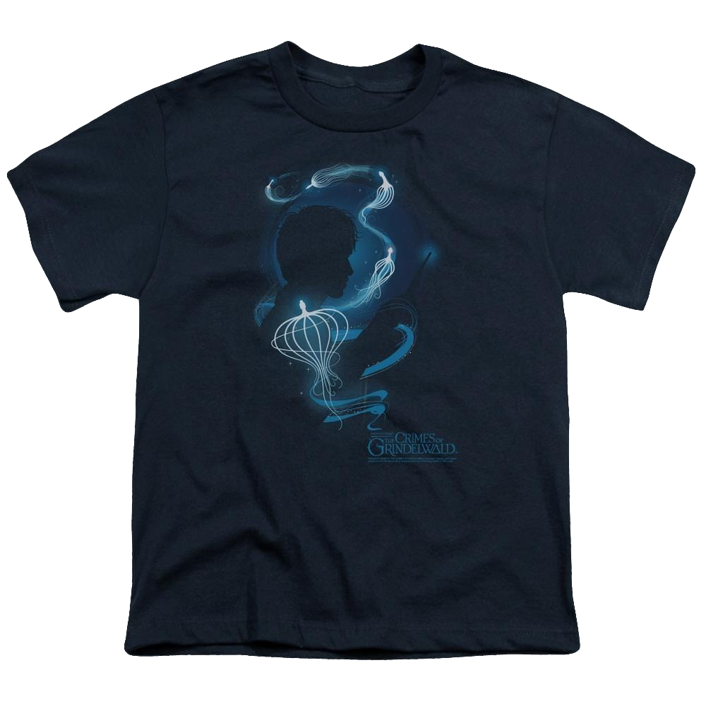Fantastic Beasts And The Crimes Of Grindlewald Newt Silhouette - Youth T-Shirt Youth T-Shirt (Ages 8-12) Fantastic Beasts   