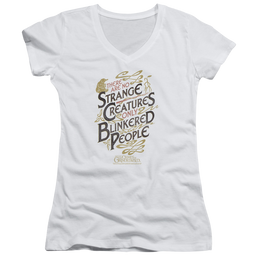 Fantastic Beasts And Blinkered People - Juniors V-Neck T-Shirt Juniors V-Neck T-Shirt Fantastic Beasts   