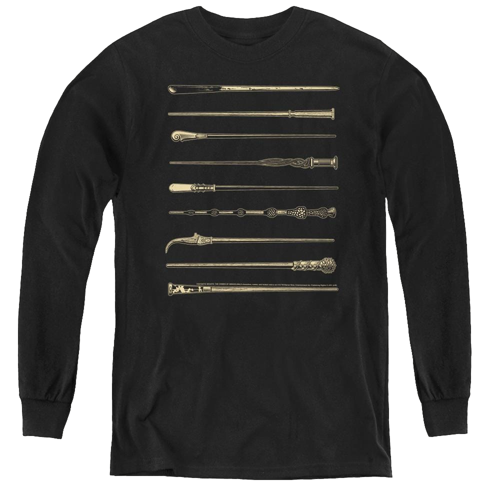 Fantastic Beasts And The Crimes Of Grindlewald Wands - Youth Long Sleeve T-Shirt Youth Long Sleeve T-Shirt Fantastic Beasts   