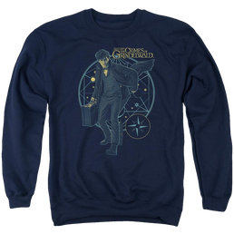 Fantastic Beasts And The Crimes Of Grindlewald Suitcase - Men's Crewneck Sweatshirt Men's Crewneck Sweatshirt Fantastic Beasts   
