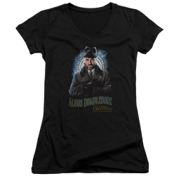 Fantastic Beasts And The Crimes Of Grindlewald Dumbledore - Juniors V-Neck T-Shirt Juniors V-Neck T-Shirt Fantastic Beasts   