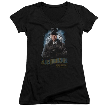 Fantastic Beasts And The Crimes Of Grindlewald Dumbledore - Juniors V-Neck T-Shirt Juniors V-Neck T-Shirt Fantastic Beasts   