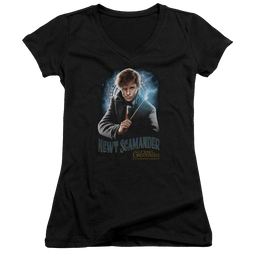 Fantastic Beasts And The Crimes Of Grindlewald Scamander Monogram - Juniors V-Neck T-Shirt Juniors V-Neck T-Shirt Fantastic Beasts   