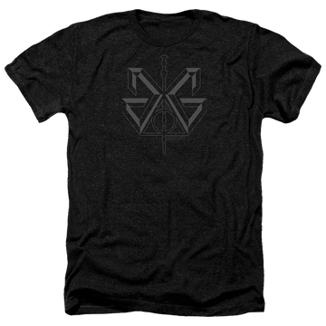 Charcoal men's heather t-shirt with Fantastic Beasts and the Crimes of Grindlewald, Sigil graphic