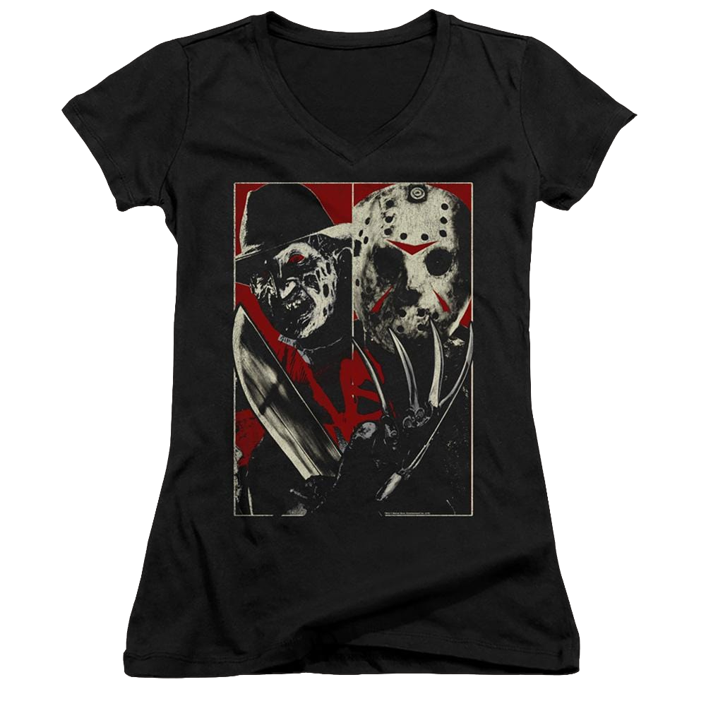 Freddy Vs Jason Vs - Juniors V-Neck T-Shirt Juniors V-Neck T-Shirt Freddy vs Jason   