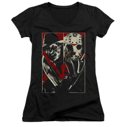 Freddy Vs Jason Vs - Juniors V-Neck T-Shirt Juniors V-Neck T-Shirt Freddy vs Jason   