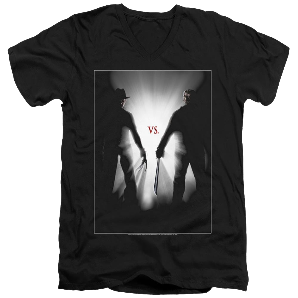 Freddy Vs Jason Silhouettes - Men's V-Neck T-Shirt Men's V-Neck T-Shirt Freddy vs Jason   