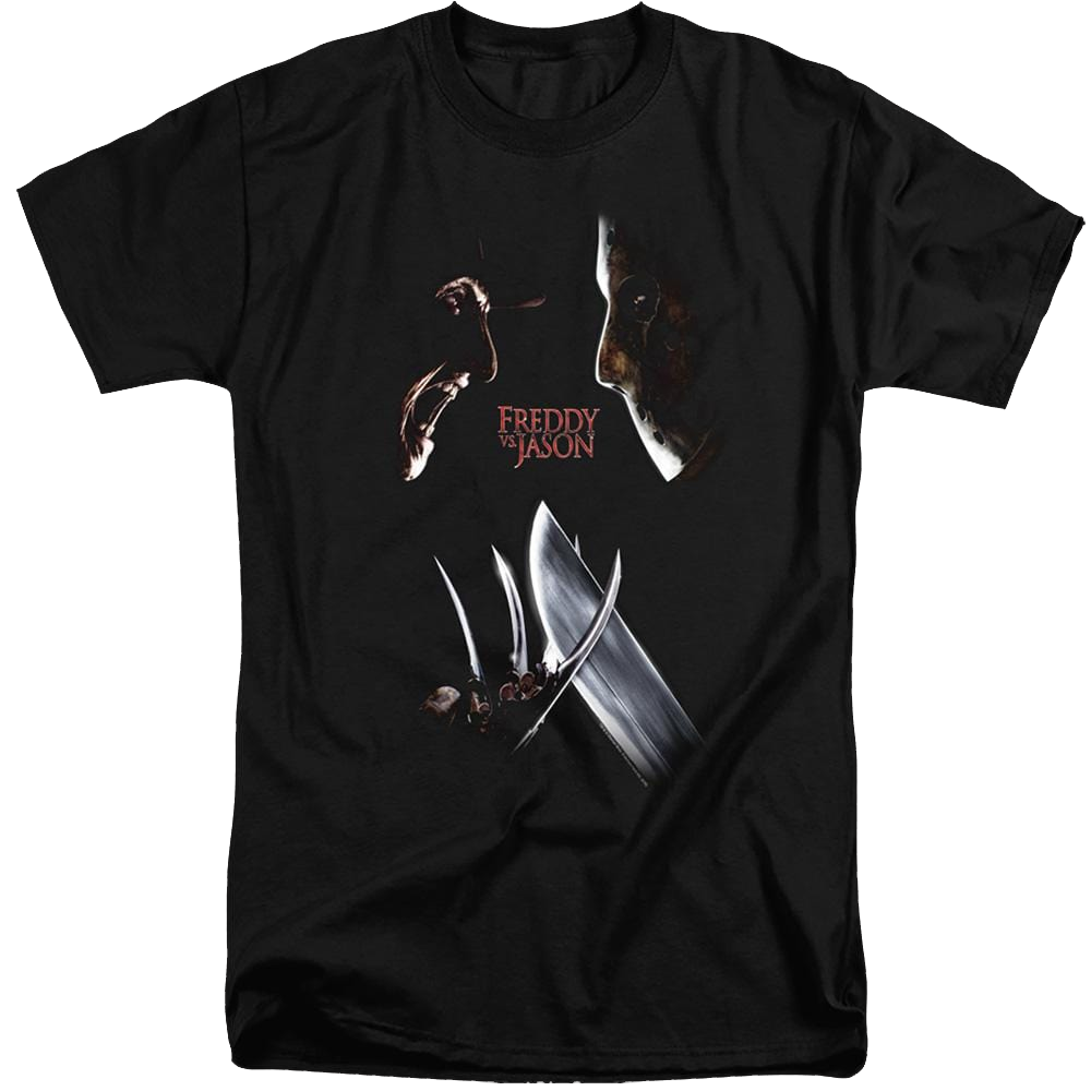 Freddy Vs Jason Face Off - Men's Tall Fit T-Shirt Men's Tall Fit T-Shirt Freddy vs Jason   