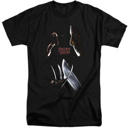 Freddy Vs Jason Face Off - Men's Tall Fit T-Shirt Men's Tall Fit T-Shirt Freddy vs Jason   