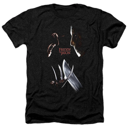 Freddy Vs Jason Face Off - Men's Heather T-Shirt Men's Heather T-Shirt Freddy vs Jason   
