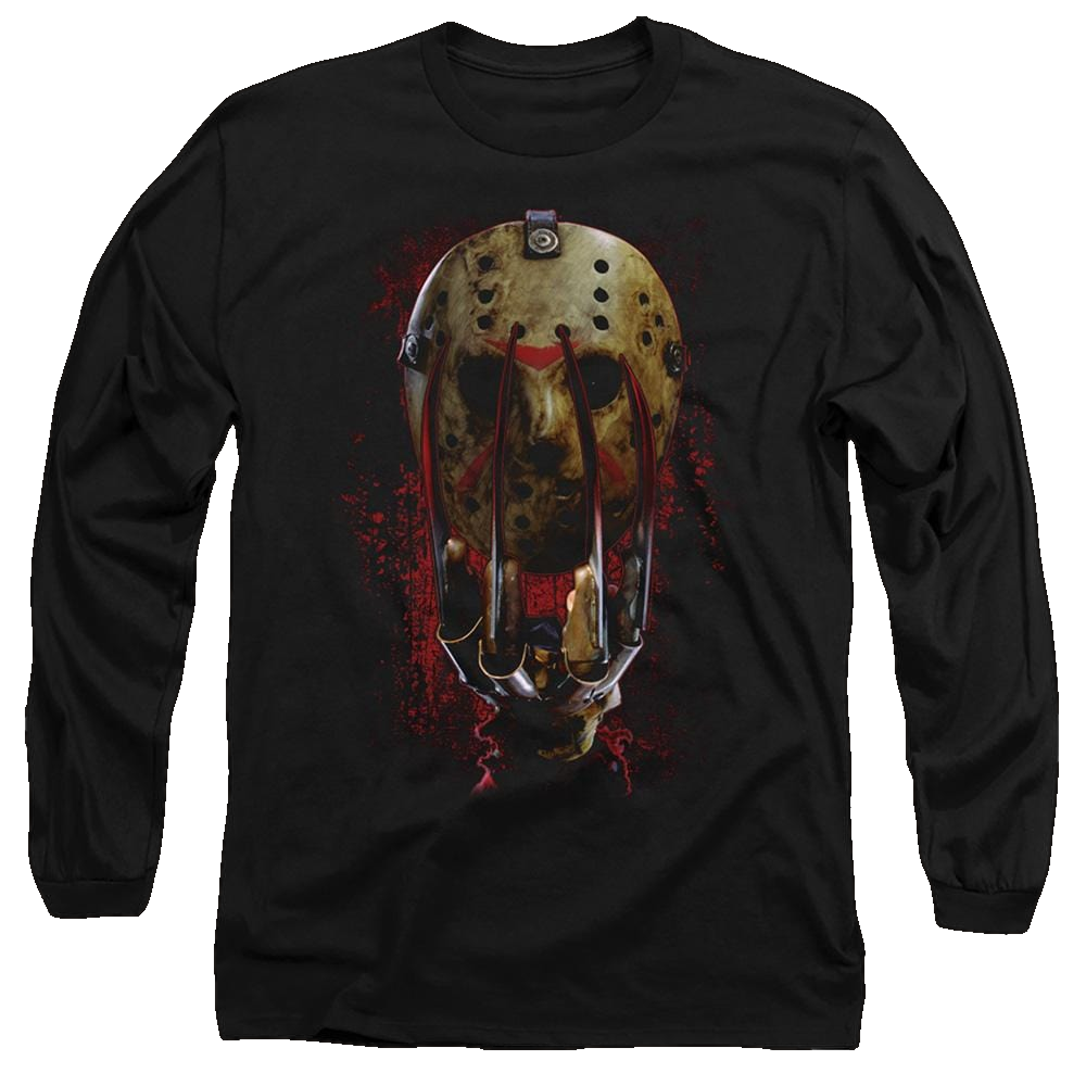 Freddy Vs Jason Mask And Claws - Men's Long Sleeve T-Shirt Men's Long Sleeve T-Shirt Freddy vs Jason   