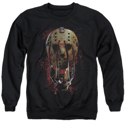 Freddy Vs Jason Mask And Claws - Men's Crewneck Sweatshirt Men's Crewneck Sweatshirt Freddy vs Jason   