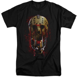 Freddy Vs Jason Mask And Claws - Men's Tall Fit T-Shirt Men's Tall Fit T-Shirt Freddy vs Jason   