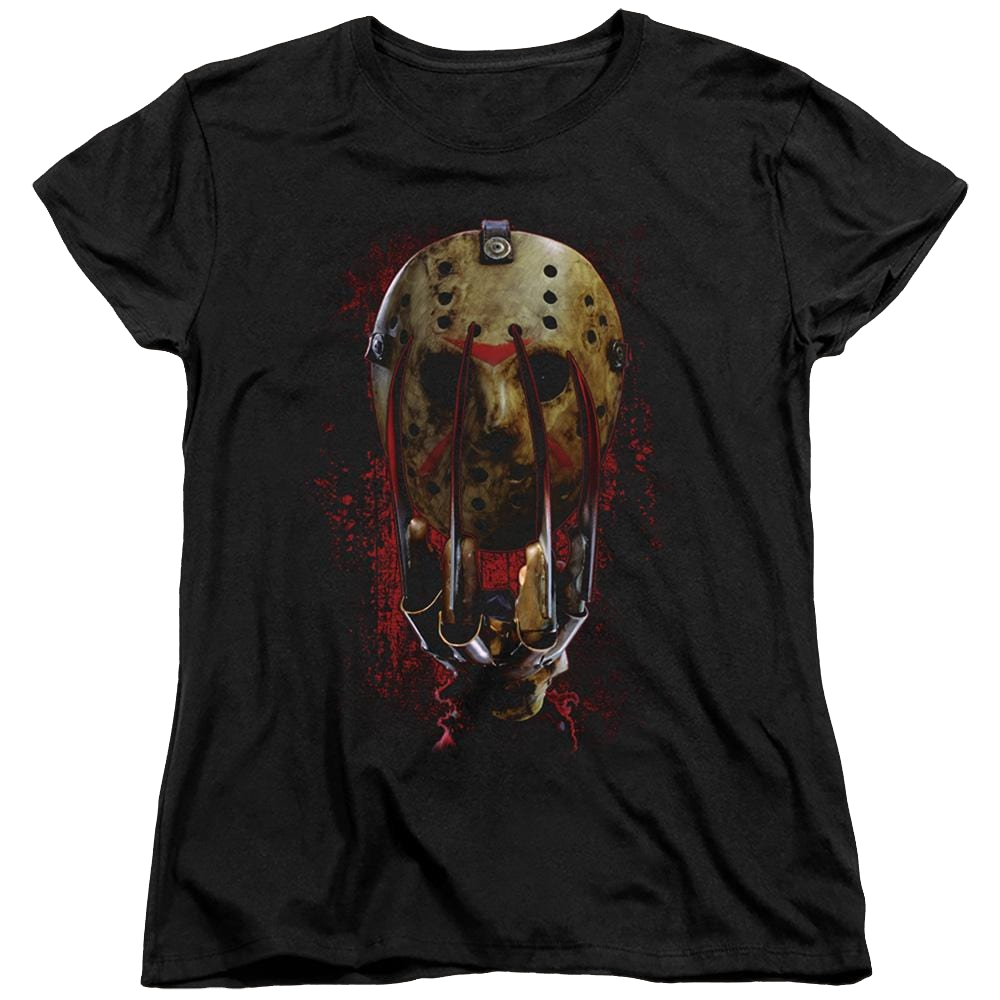 Freddy Vs Jason Mask And Claws - Women's T-Shirt Women's T-Shirt Freddy vs Jason   