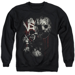 Freddy Vs Jason Scratches - Men's Crewneck Sweatshirt Men's Crewneck Sweatshirt Freddy vs Jason   