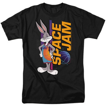 Black men's regular fit t-shirt with Space Jam - A New Legacy Bugs Standing graphic