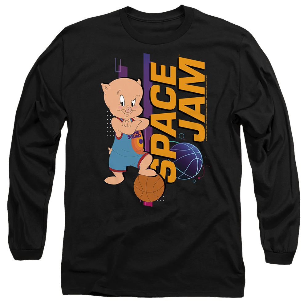 Space Jam - A New Legacy Porky Standing - Men's Long Sleeve T-Shirt Men's Long Sleeve T-Shirt Space Jam - A New Legacy   