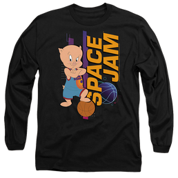 Space Jam - A New Legacy Porky Standing - Men's Long Sleeve T-Shirt Men's Long Sleeve T-Shirt Space Jam - A New Legacy   
