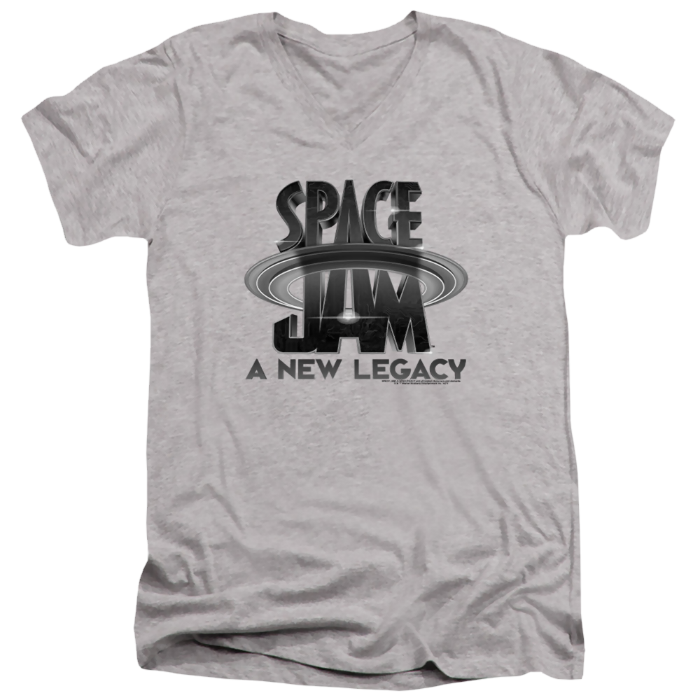 Space Jam - A New Legacy Space Jam 2 Logo Black - Men's V-Neck T-Shirt Men's V-Neck T-Shirt Space Jam - A New Legacy   