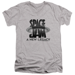 Space Jam - A New Legacy Space Jam 2 Logo Black - Men's V-Neck T-Shirt Men's V-Neck T-Shirt Space Jam - A New Legacy   