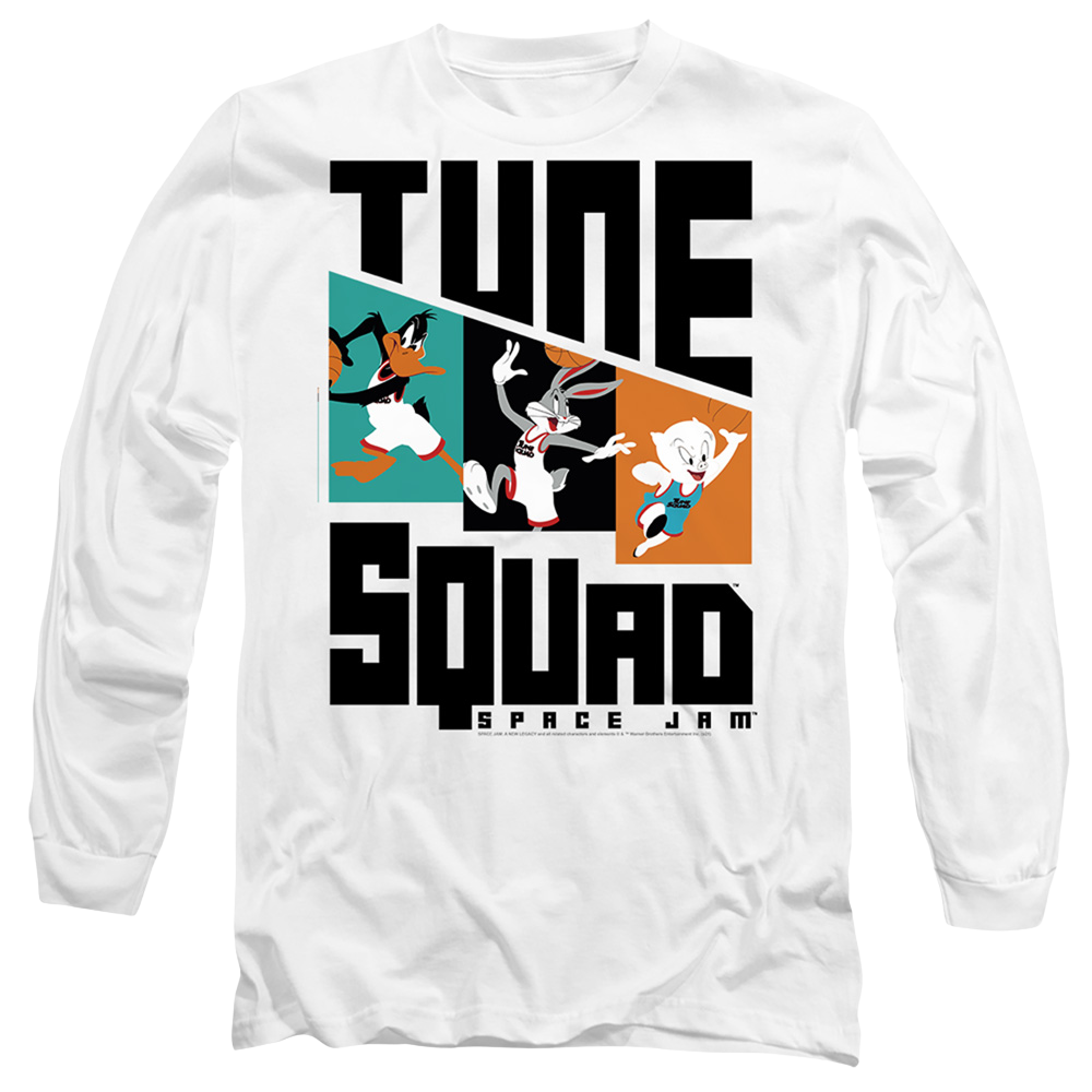 Space Jam - A New Legacy Tune Squad Pattern Characters - Men's Long Sleeve T-Shirt Men's Long Sleeve T-Shirt Space Jam - A New Legacy   